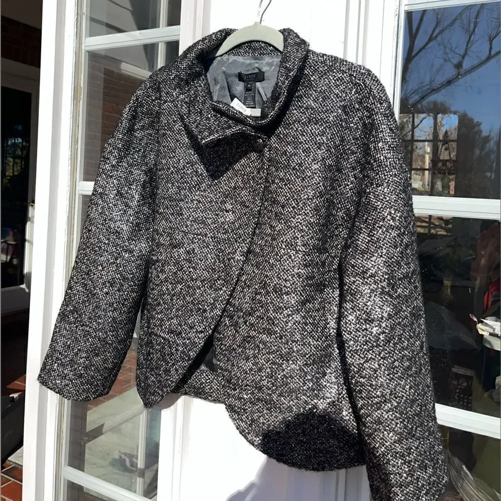 J Crew Collection Metallic Mohair Tweed Jacket NWT - Picture 8 of 13
